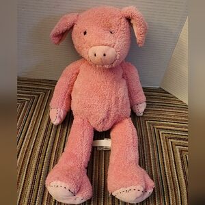 GUND Pottery Barn Kids Rare 16" Plush PIG Pink Piggy 45654 Soft Stuffed Animal